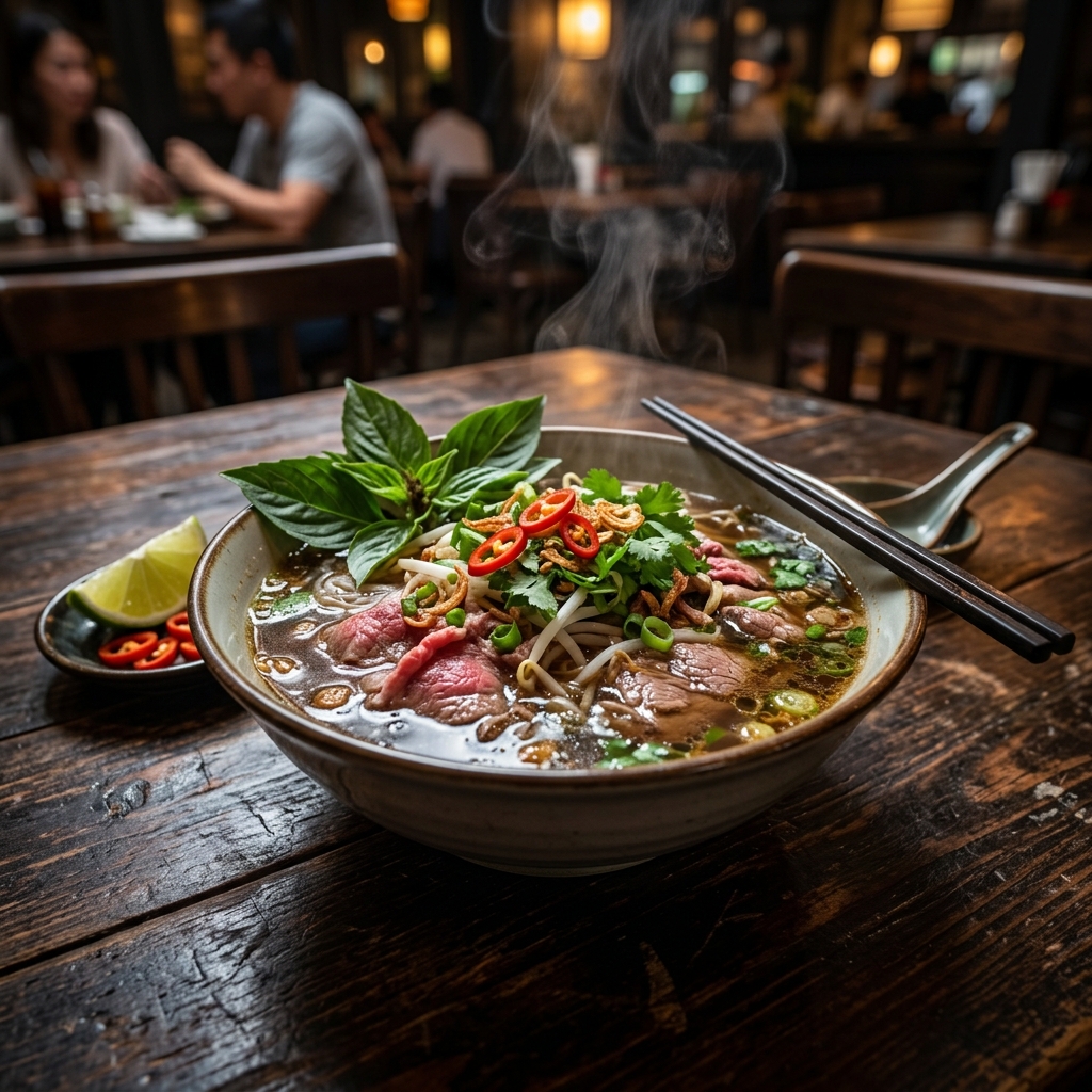 Phở traditionnel au bœuf